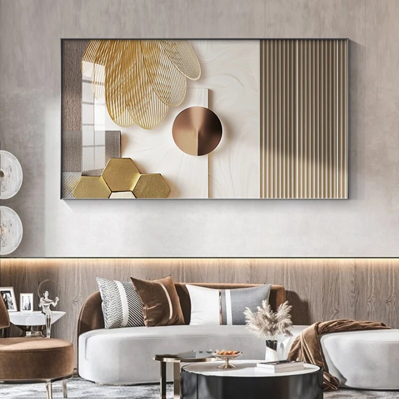 Luxury Gold Intricate Art Canvas