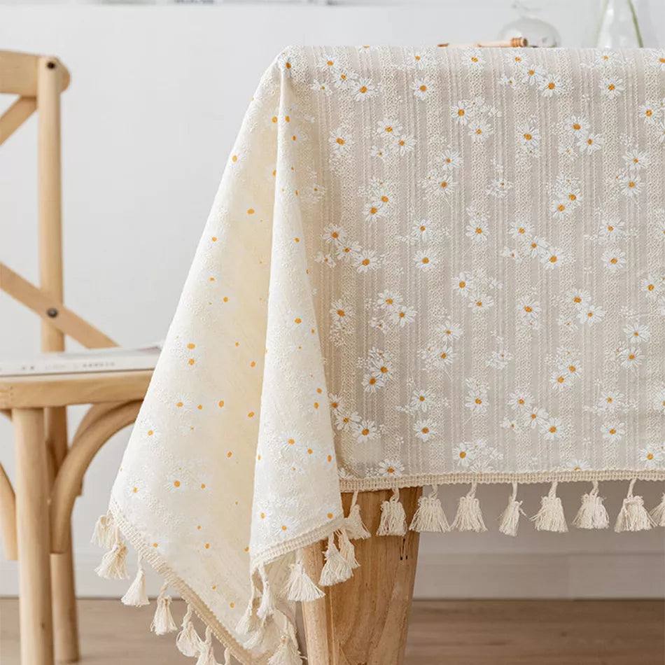 Chic Floral Tablecloth