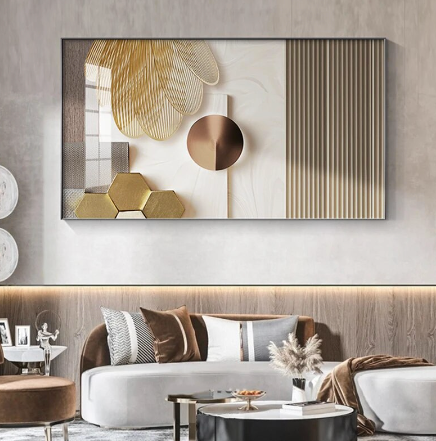 Luxury Gold Intricate Art Canvas