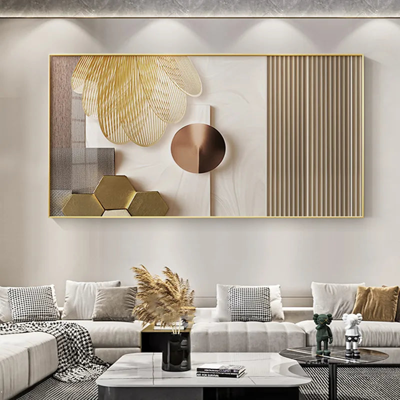 Luxury Gold Intricate Art Canvas